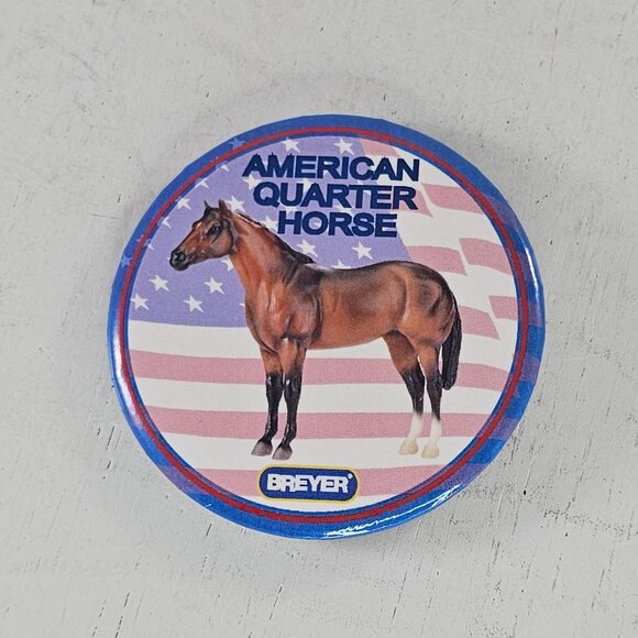 Breyer American Quarter Horse Pinback Button - Picture 4 of 4